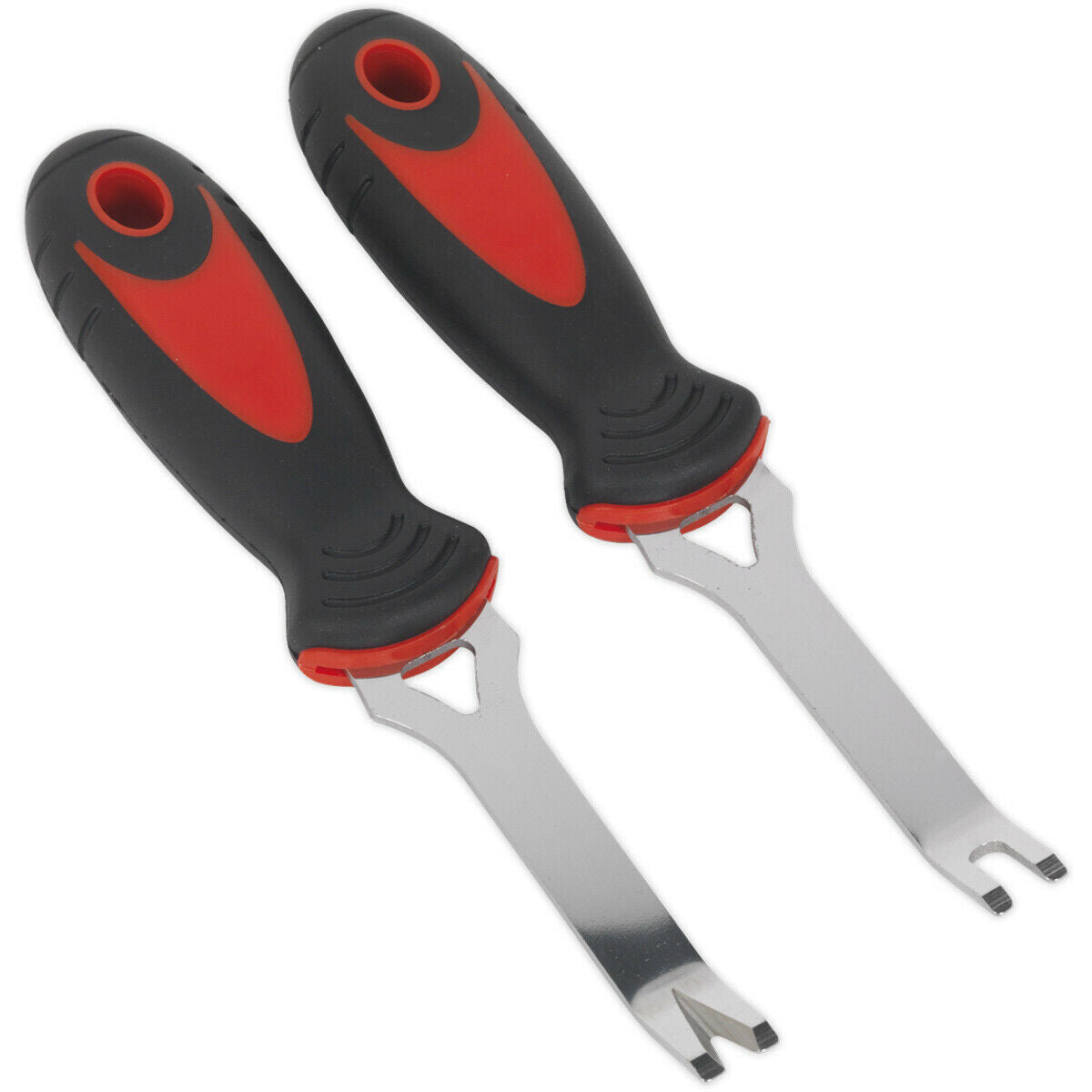 2 PIECE Trim Removal Mini Tool Set - U and V Profile Tips - Comfort Grip